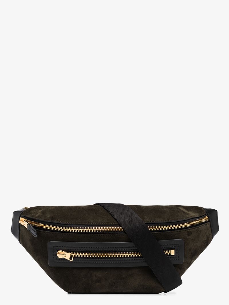 Green Suede Cross Body Bag