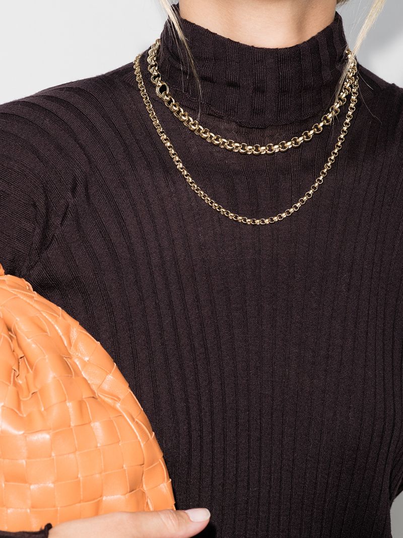Gold-plated Rolo Chain Necklace