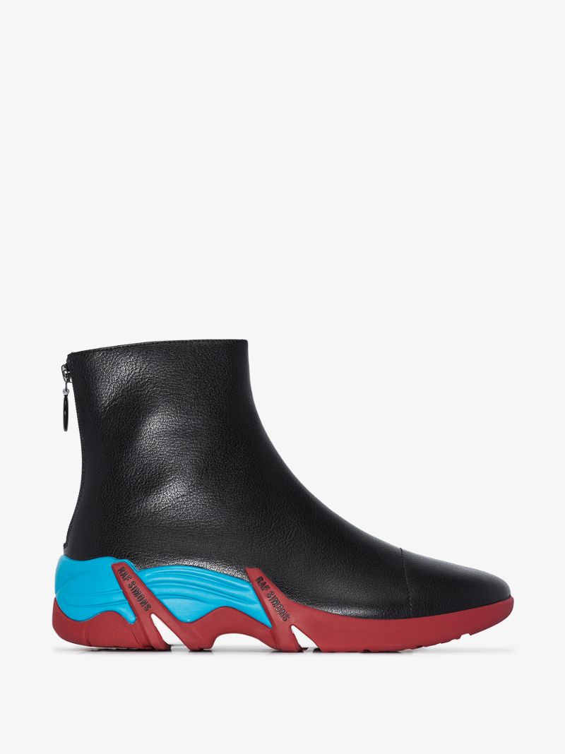 Black Cylon High Top Leather Sneakers