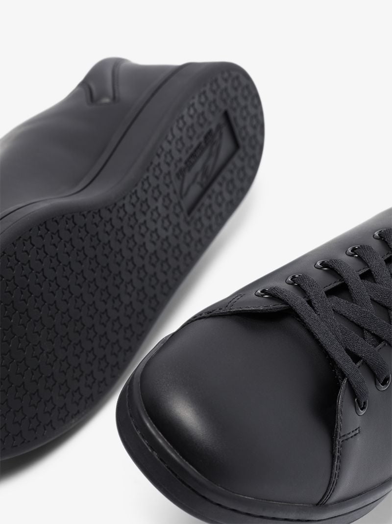 Black Orion Low Top Leather Sneakers