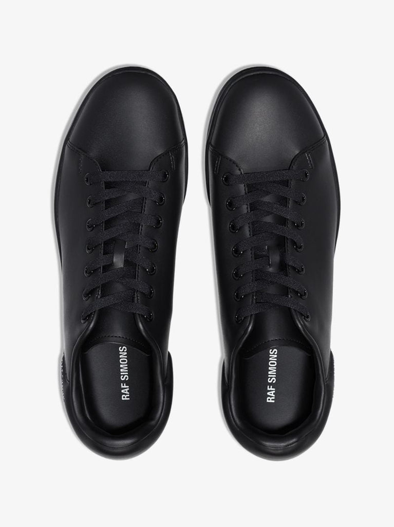 Black Orion Low Top Leather Sneakers