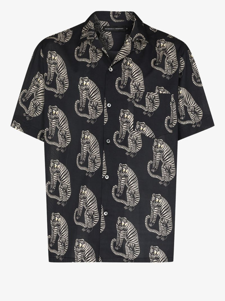 Sansindo Tiger Print Pyjama Shirt