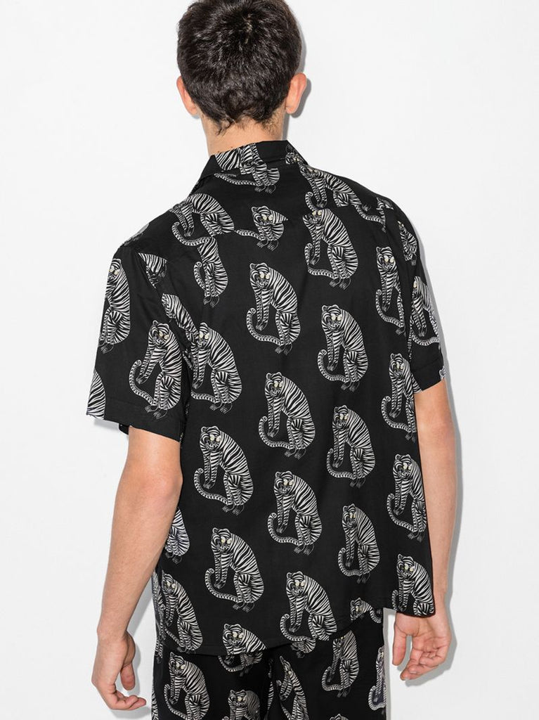 Sansindo Tiger Print Pyjama Shirt