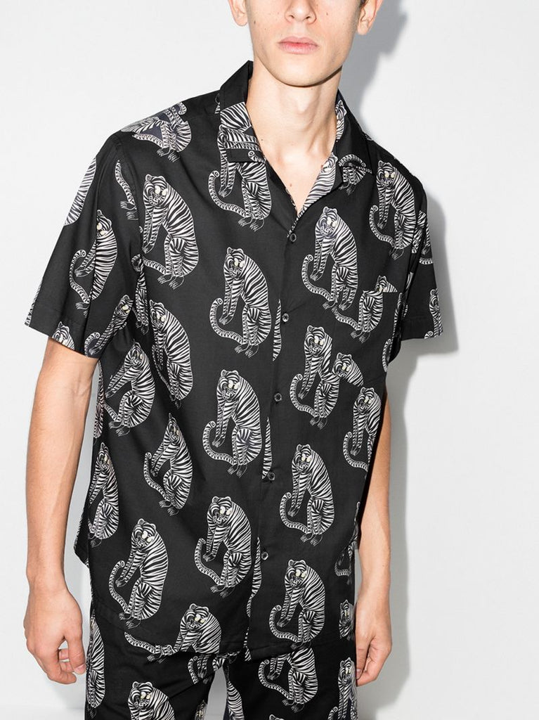 Sansindo Tiger Print Pyjama Shirt