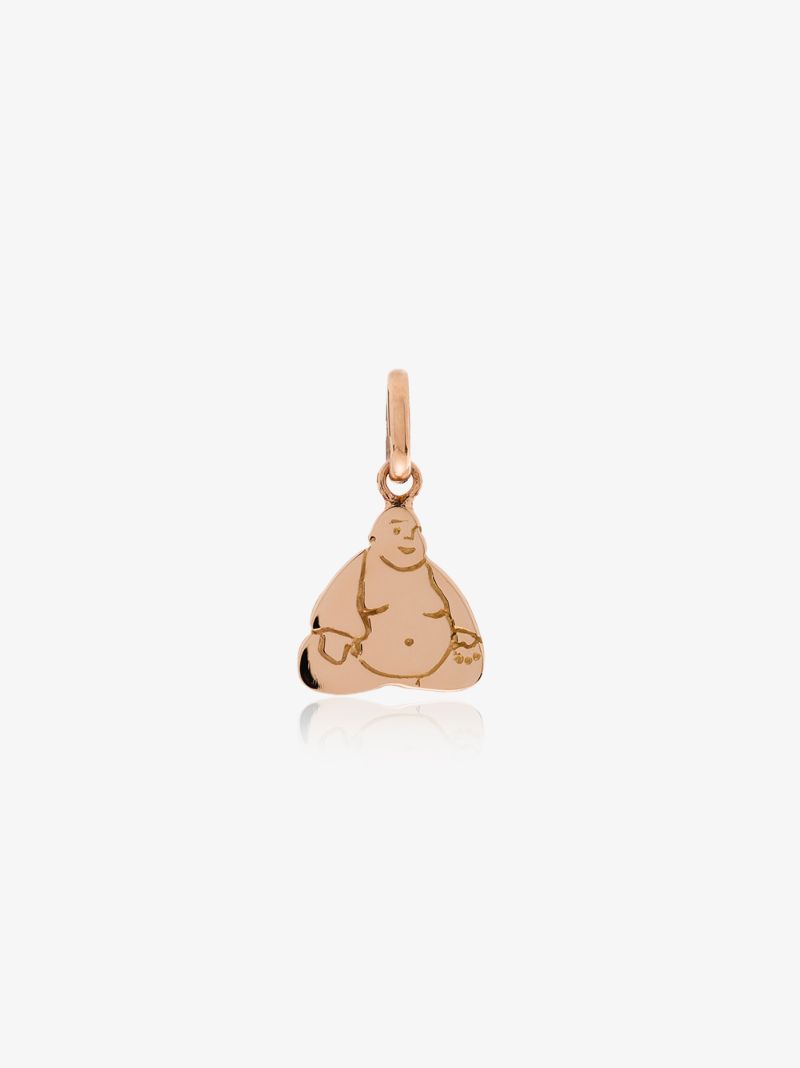 18k Rose Gold Buddha Charm