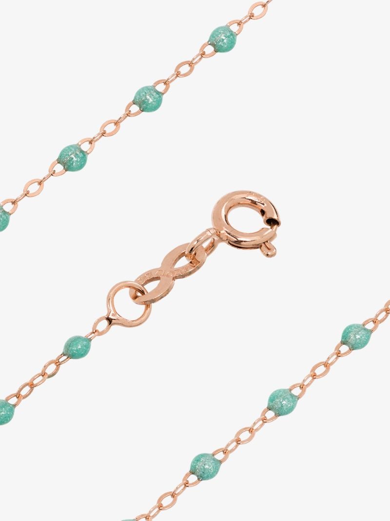 18k Rose Gold 42 Cm Beaded Necklace