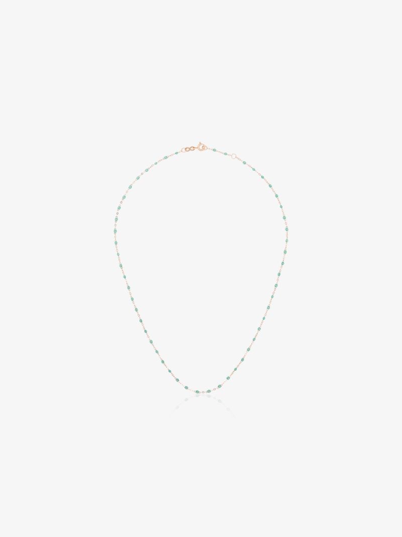 18k Rose Gold 42 Cm Beaded Necklace