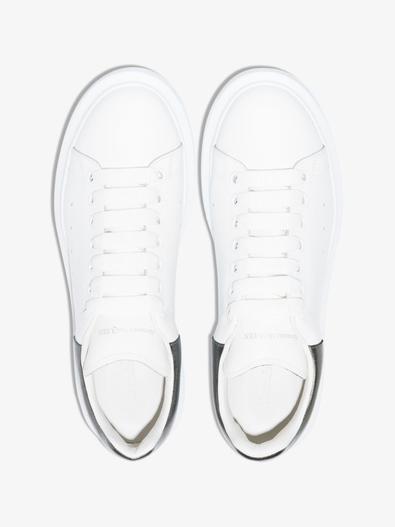 White and Silver Oversized Sneakers