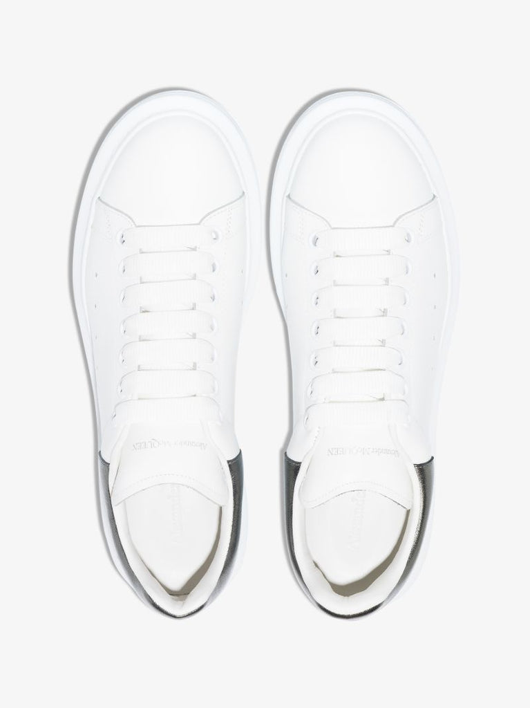 White and Silver Oversized Sneakers