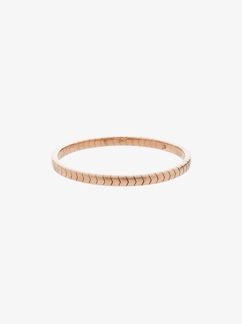 14k Rose Gold Chevron Bracelet