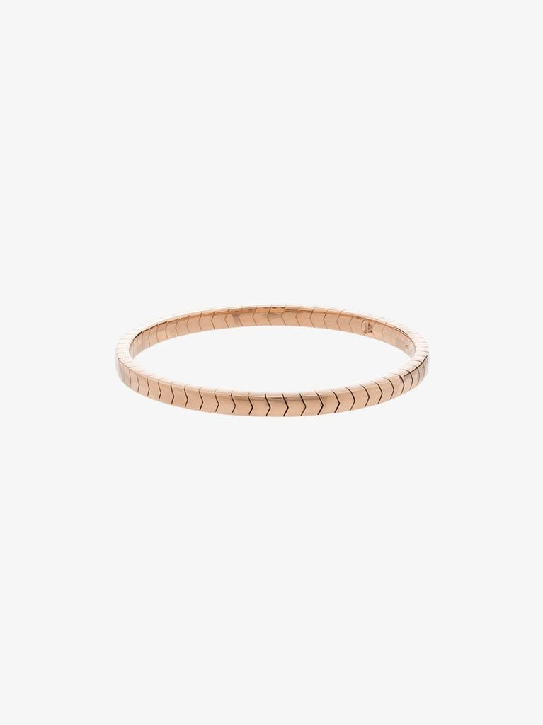 14k Rose Gold Chevron Bracelet