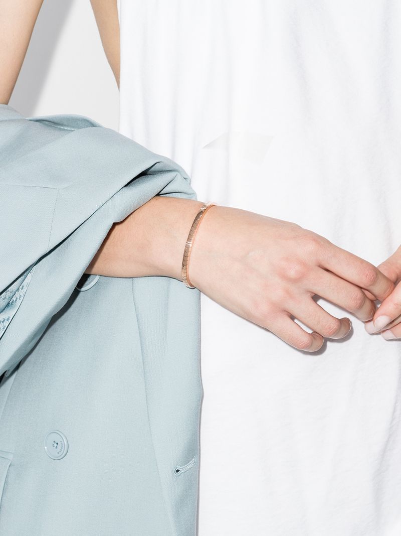 14k Rose Gold Chevron Bracelet