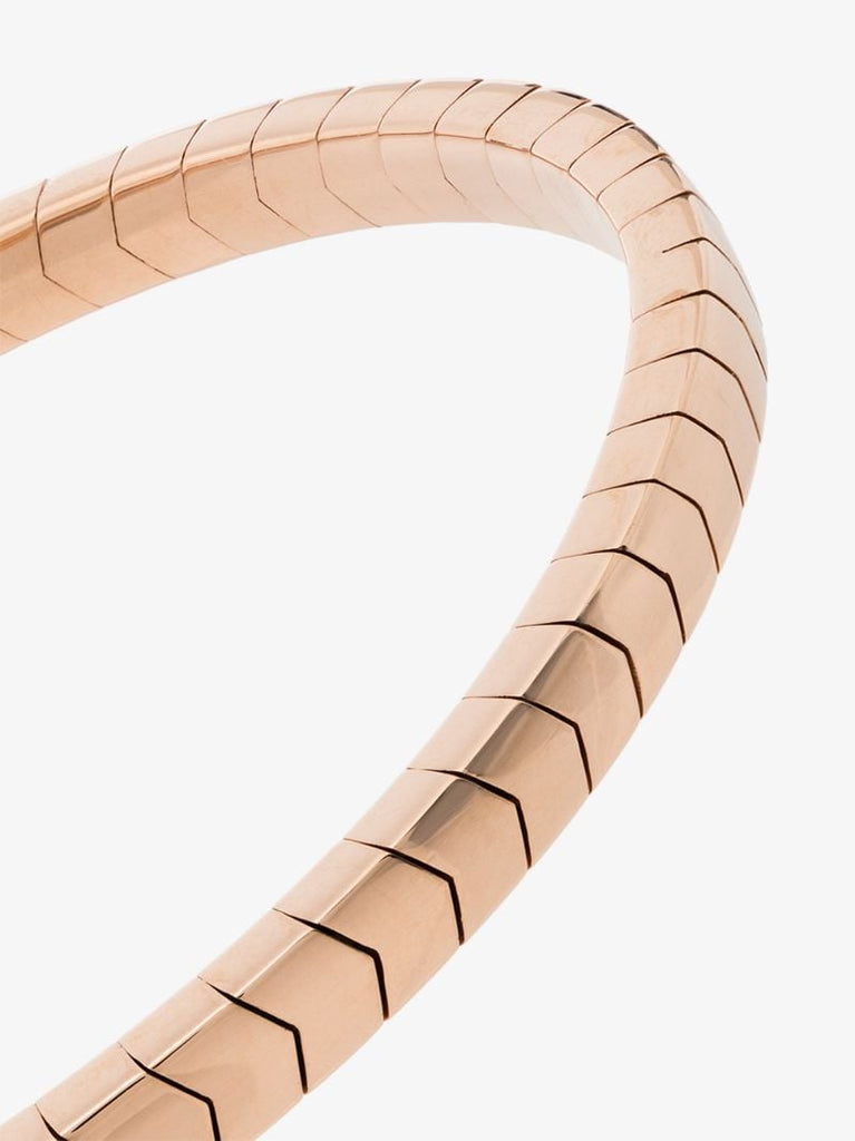 14k Rose Gold Chevron Bracelet