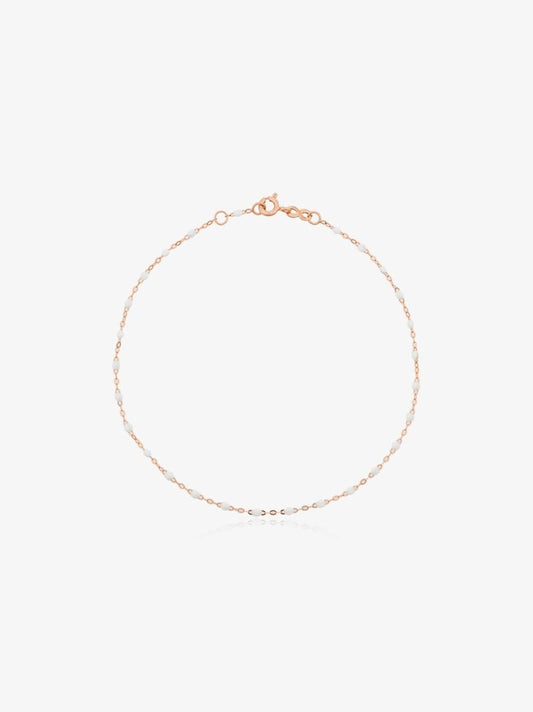 18k Rose Gold 23 Cm Beaded Anklet