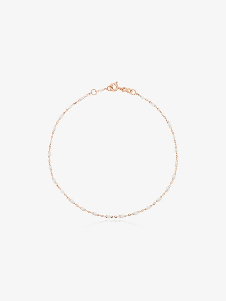 18k Rose Gold 23 Cm Beaded Anklet