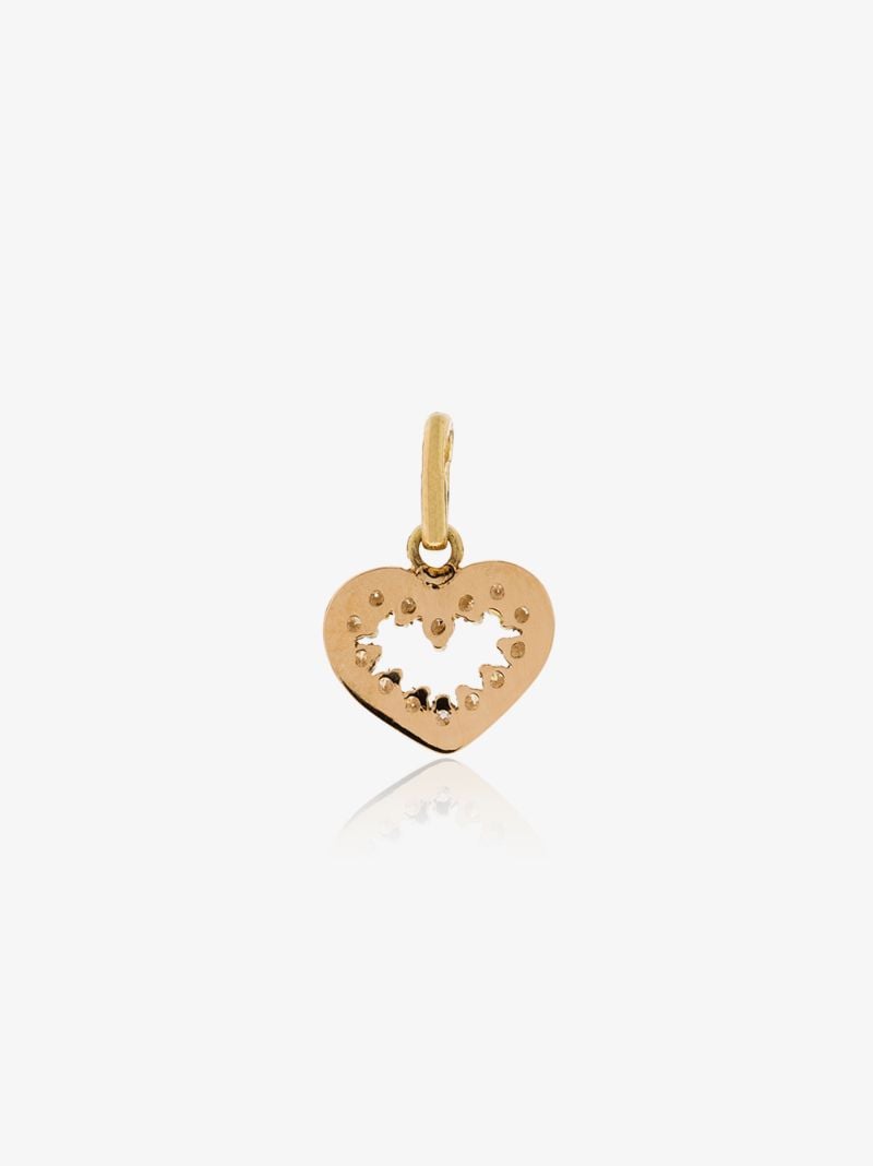 18k Yellow Gold Heart Supreme Diamond Charm