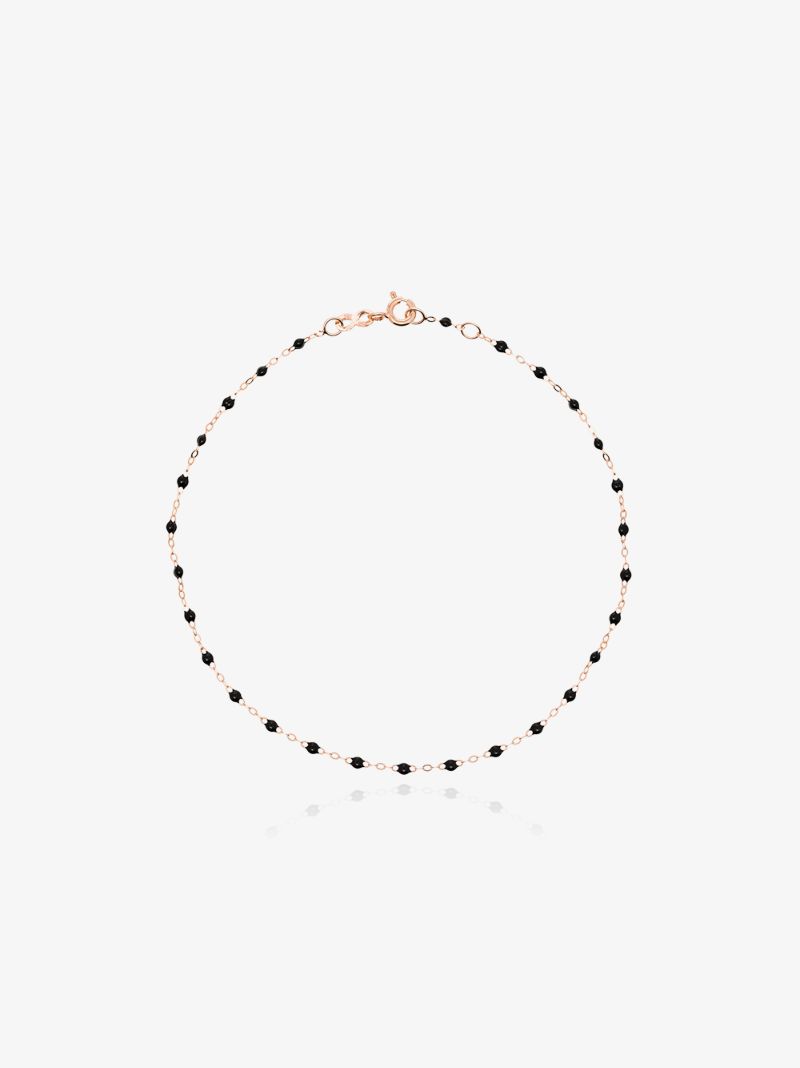 18k Rose Gold 23 Cm Beaded Anklet