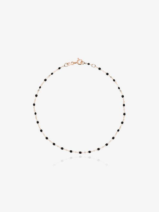 18k Rose Gold 23 Cm Beaded Anklet