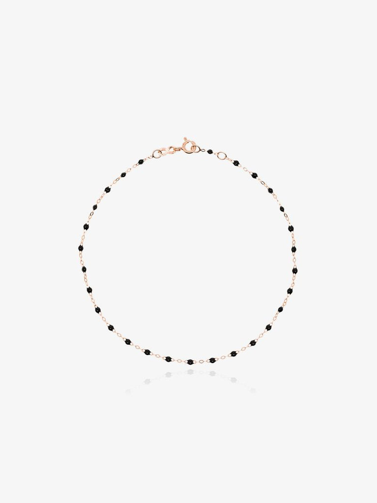18k Rose Gold 23 Cm Beaded Anklet