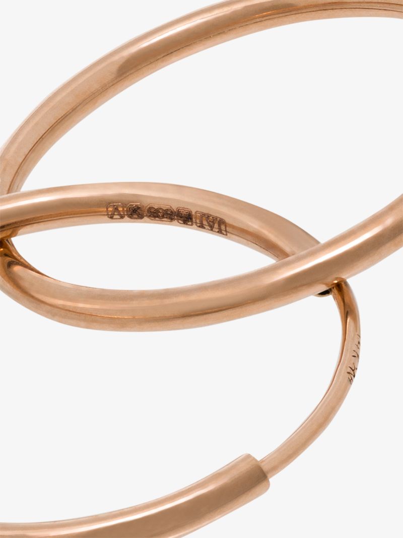 14k Rose Gold Hoop Earring