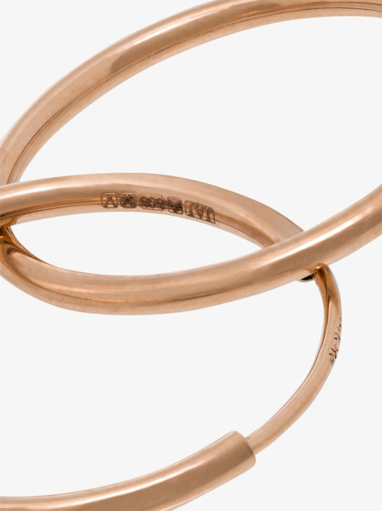 14k Rose Gold Hoop Earring