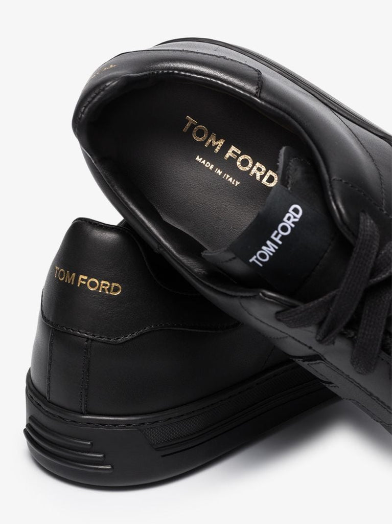 Black Radcliffe Leather Sneakers