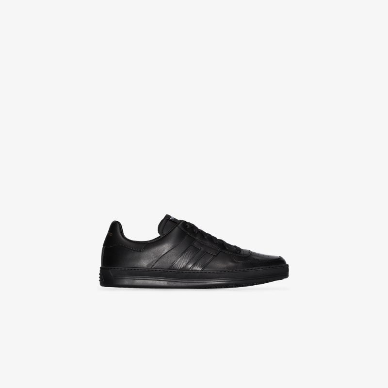 Black Radcliffe Leather Sneakers