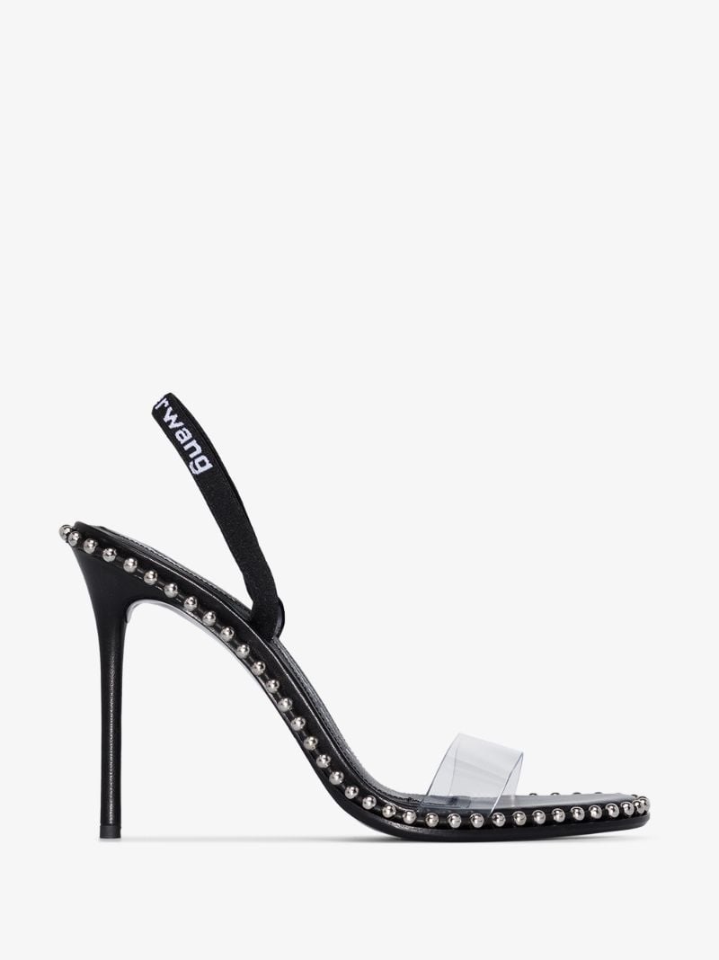 Black Nova 105 Slingback Leather Sandals