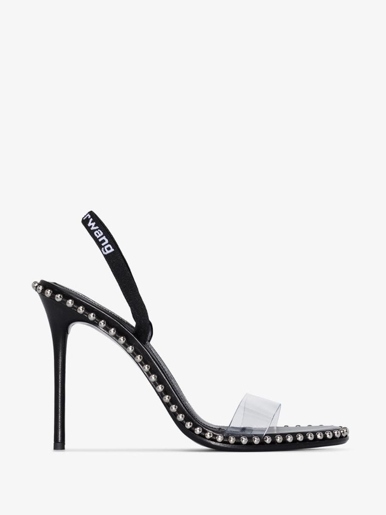 Black Nova 105 Slingback Leather Sandals