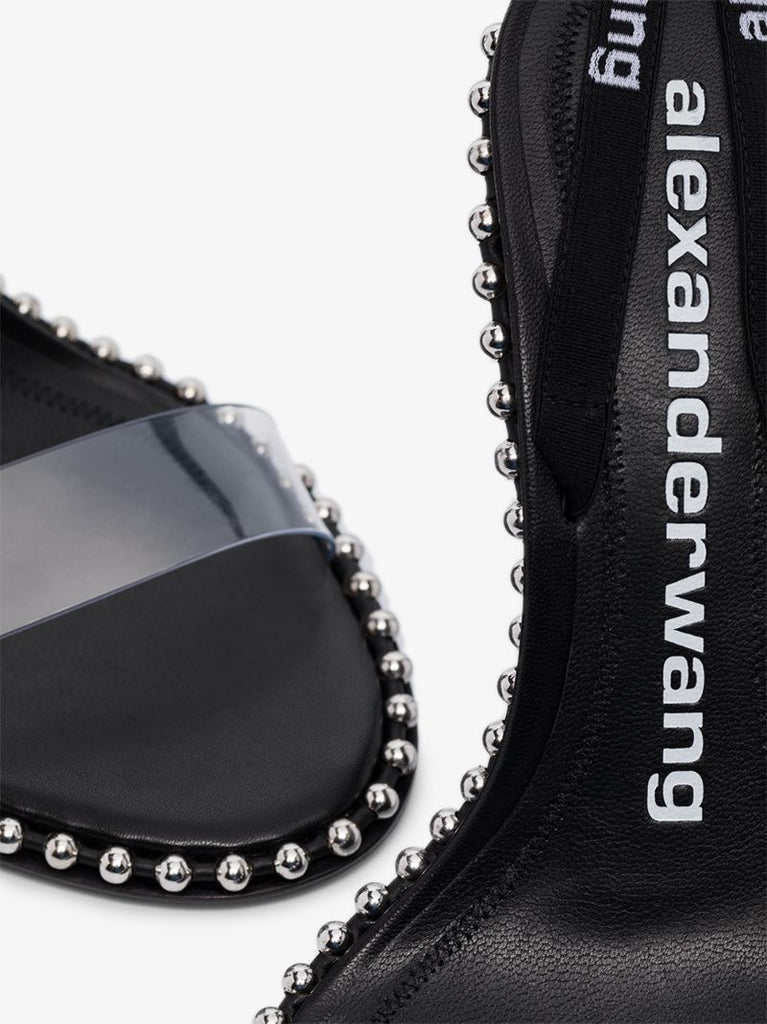 Black Nova 105 Slingback Leather Sandals