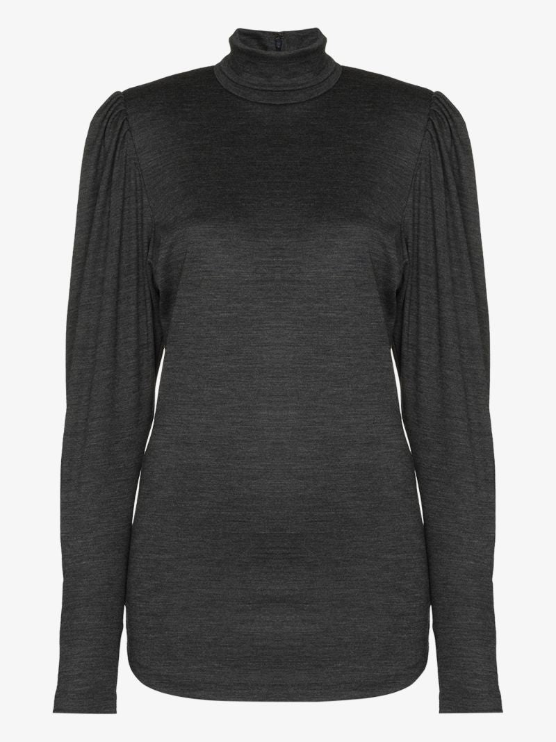 Gavina Roll Neck Wool Top