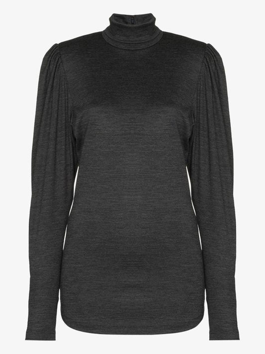 Gavina Roll Neck Wool Top
