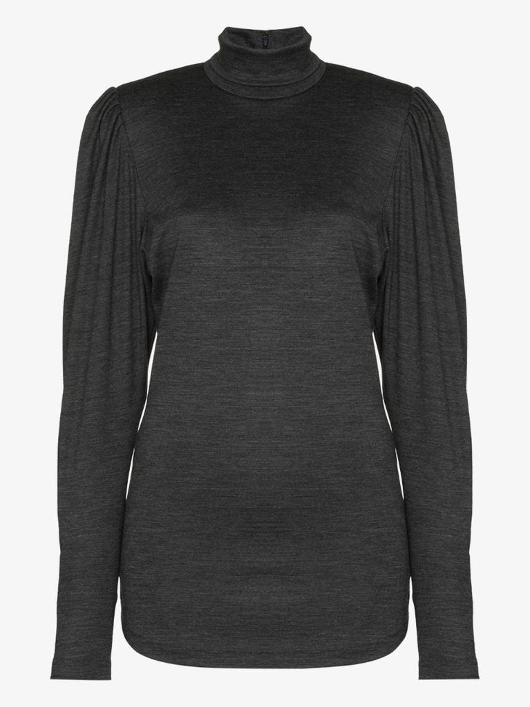 Gavina Roll Neck Wool Top