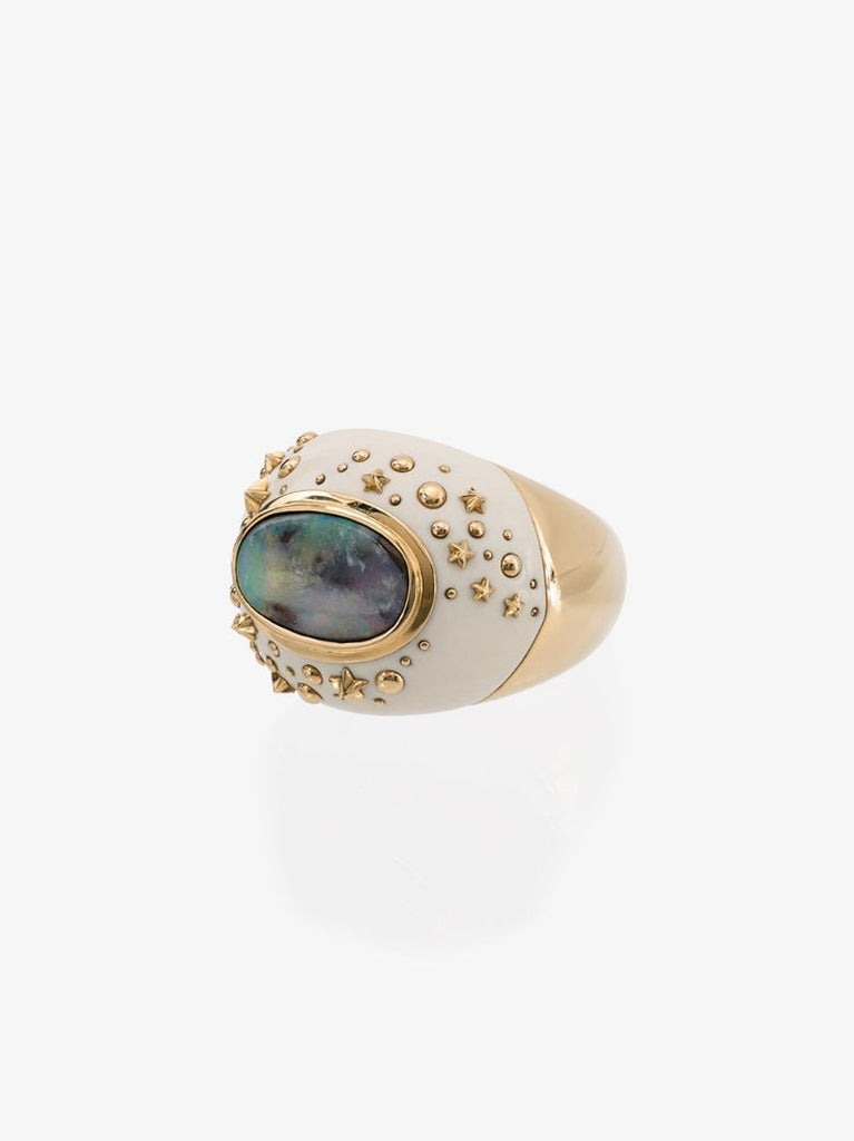 18k Yellow Gold Mammoth Dome Galaxy Ring