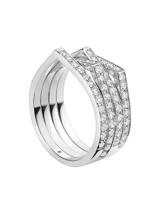 18k White Gold Antifer Diamond Ring