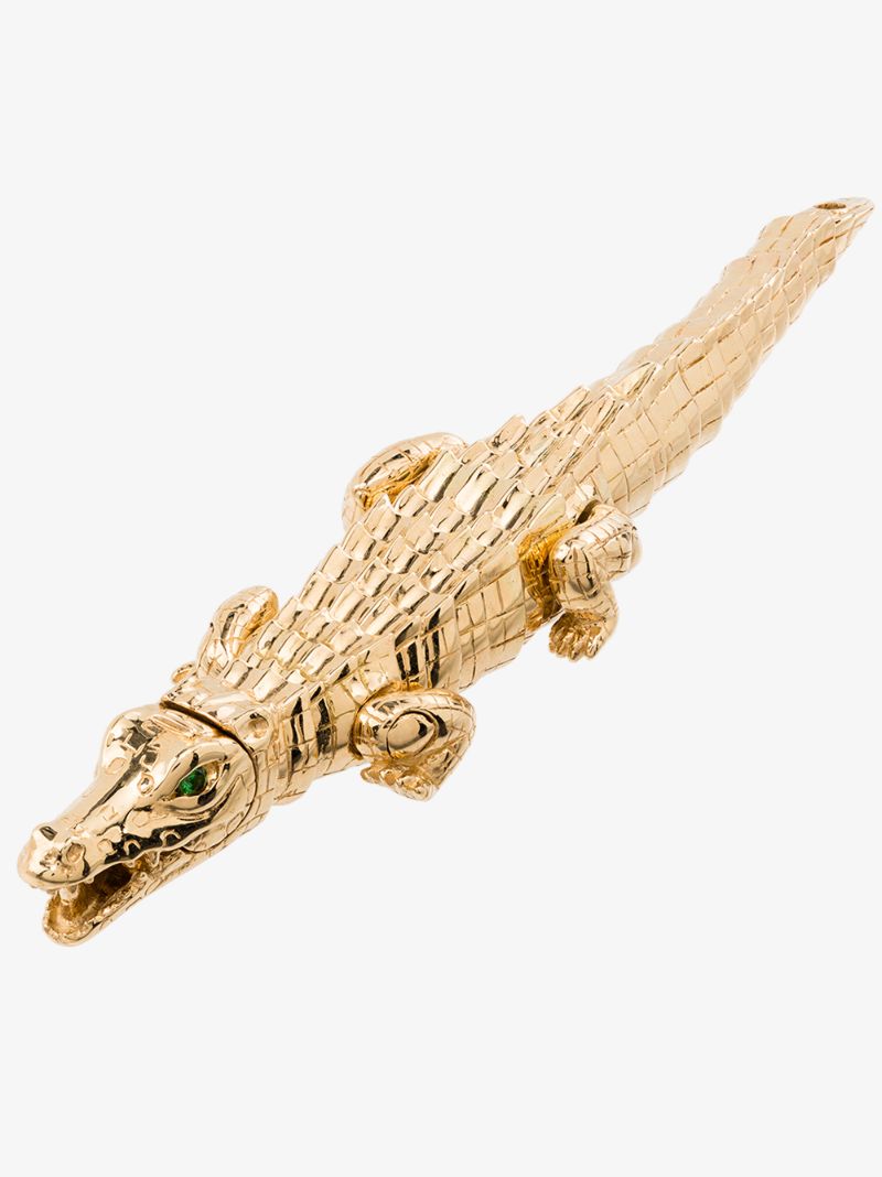 18k Yellow Gold Alligator Wrap Ring