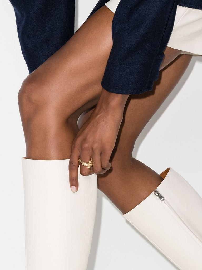 18k Yellow Gold Alligator Wrap Ring