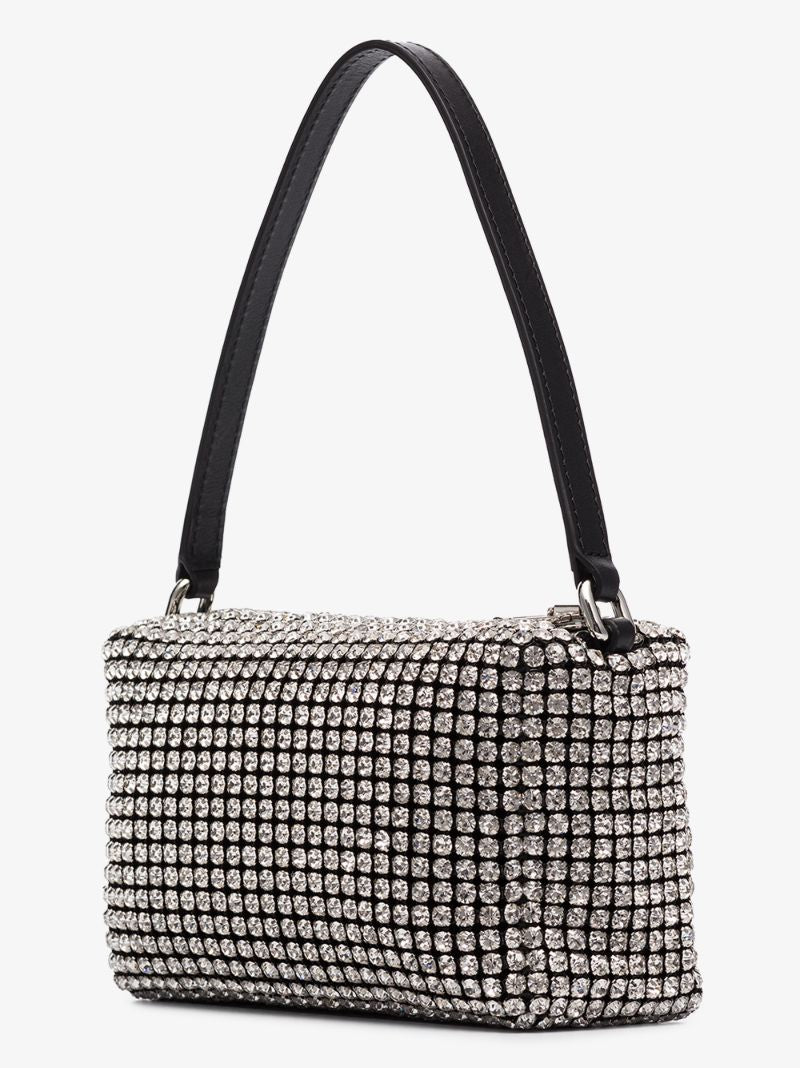 Silver Tone Heiress Crystal Mini Bag