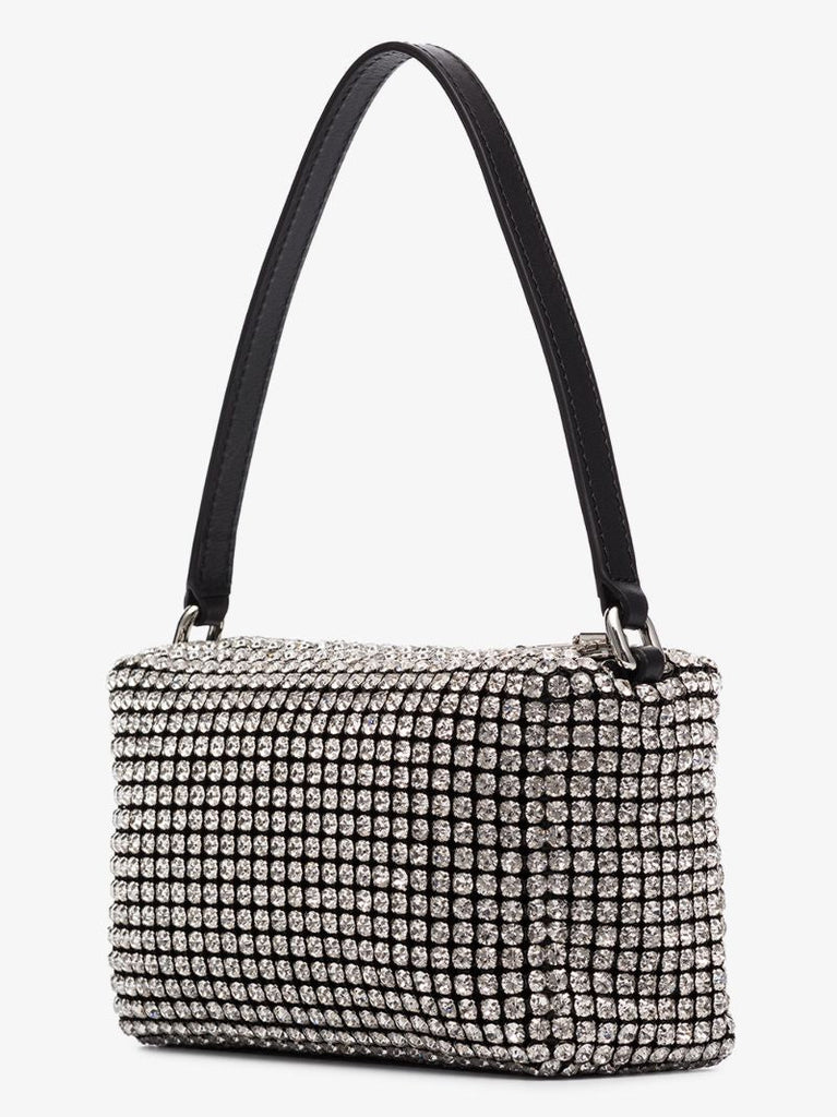 Silver Tone Heiress Crystal Mini Bag