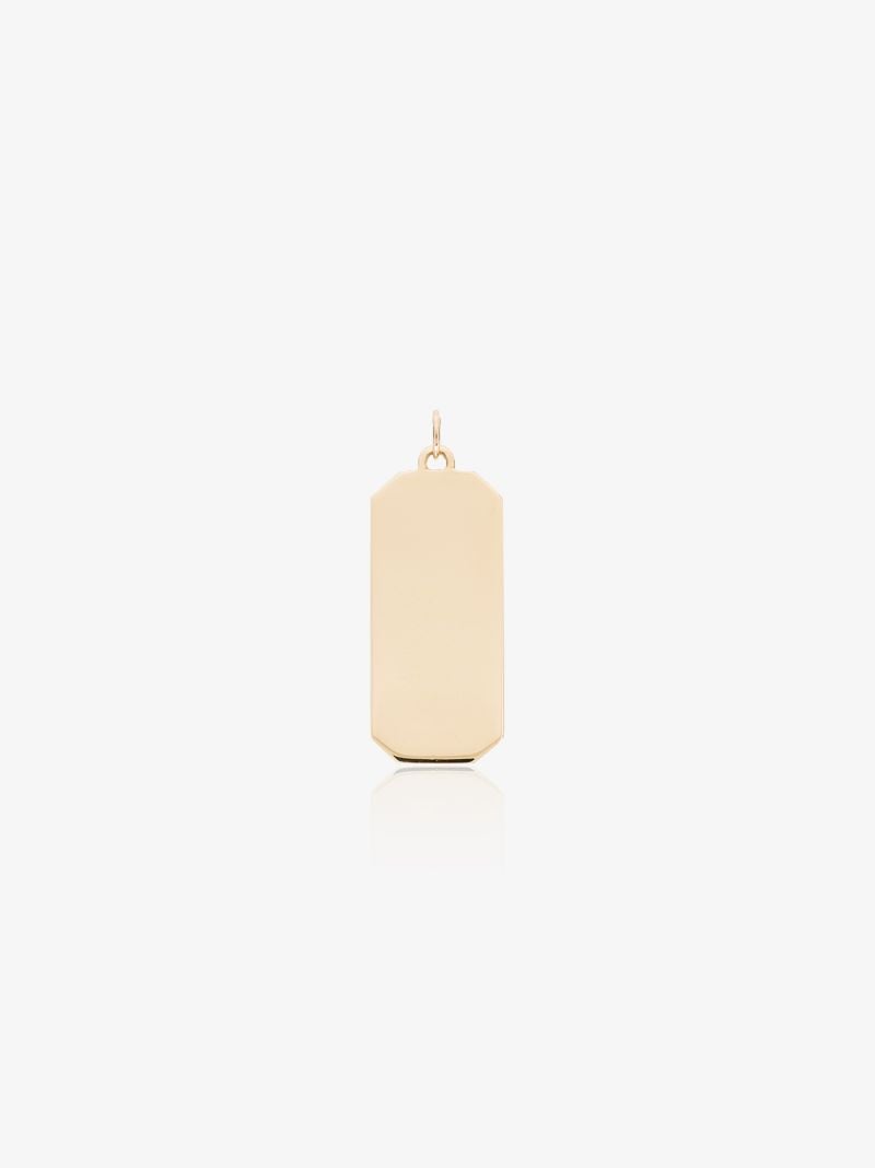 18k Yellow Gold Xl Name Tag Charm