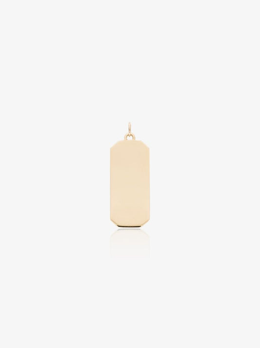 18k Yellow Gold Xl Name Tag Charm