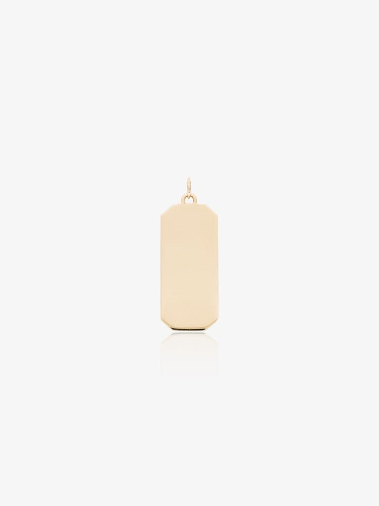 18k Yellow Gold Xl Name Tag Charm