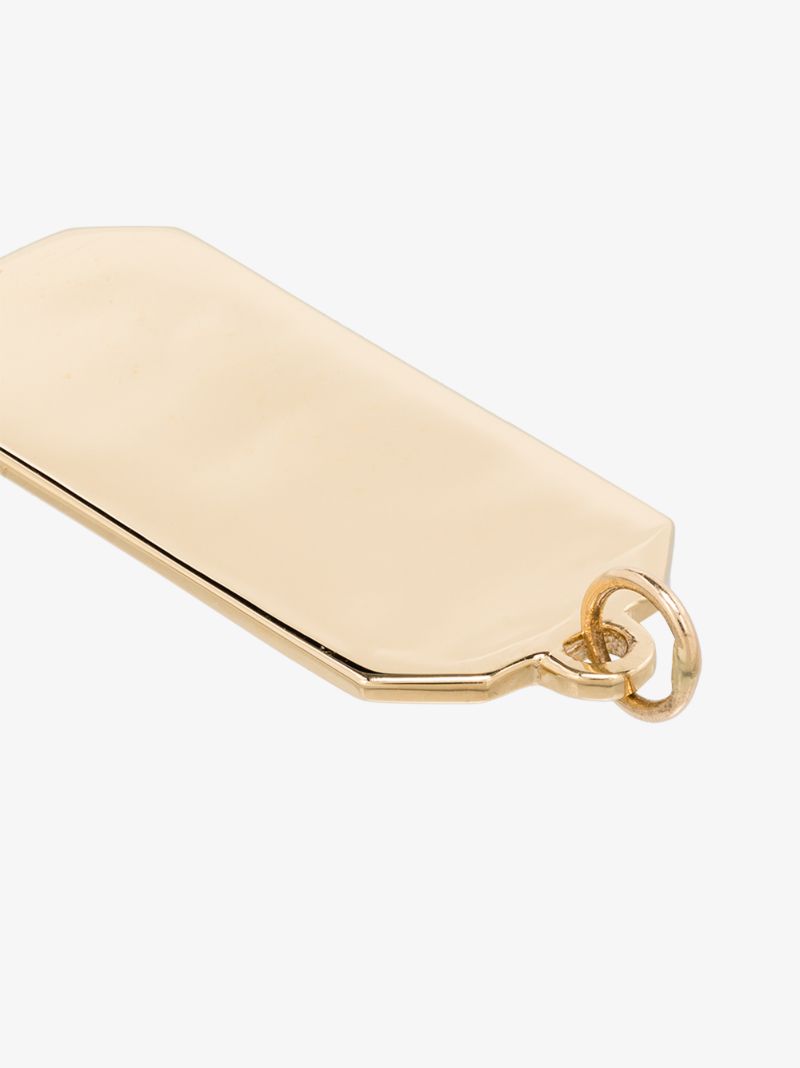 18k Yellow Gold Xl Name Tag Charm