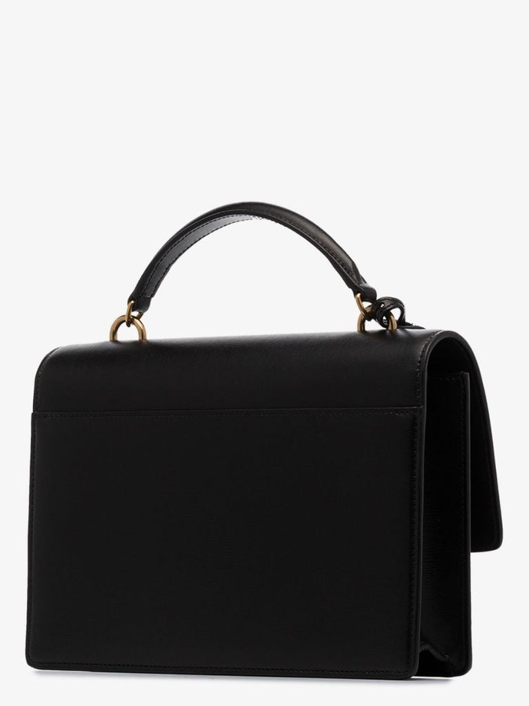 Black Sunset Medium Leather Shoulder Bag