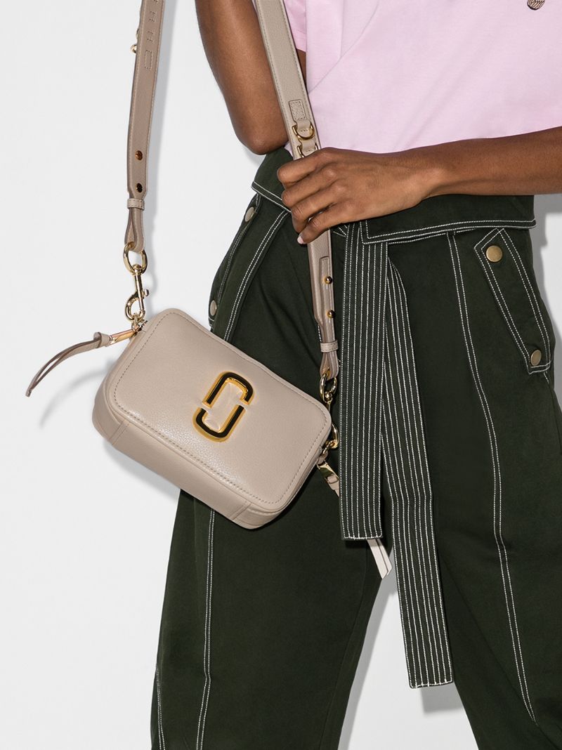Cream Softshot 21 Leather Cross Body Bag