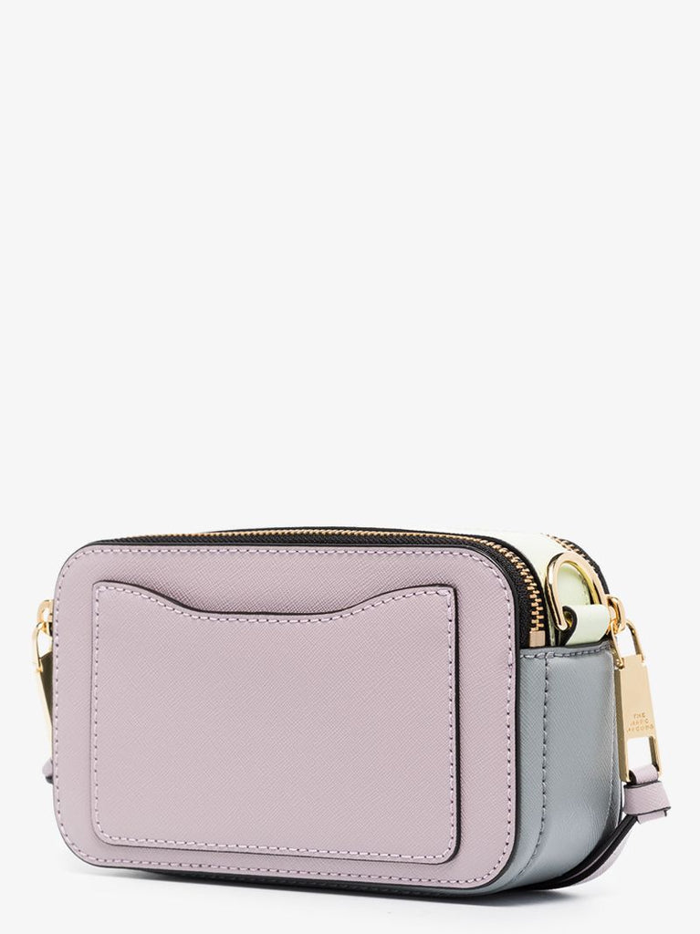 Purple Snapshot Leather Cross Body Bag