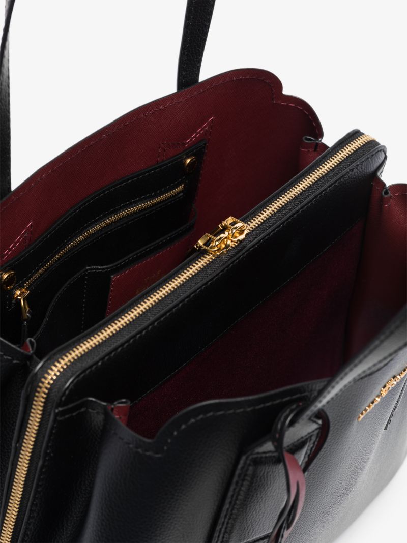 Black Editor 38 Leather Shoulder Bag