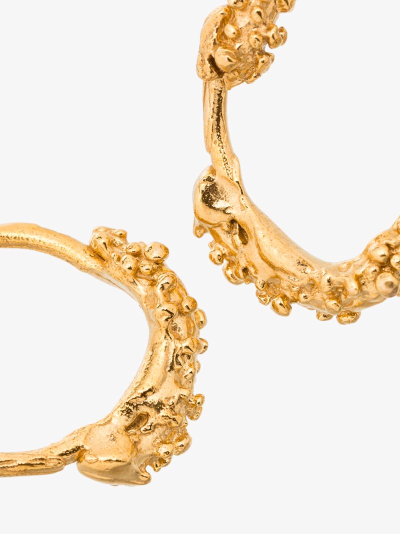 Gold-plated Unreal City Hoop Earrings