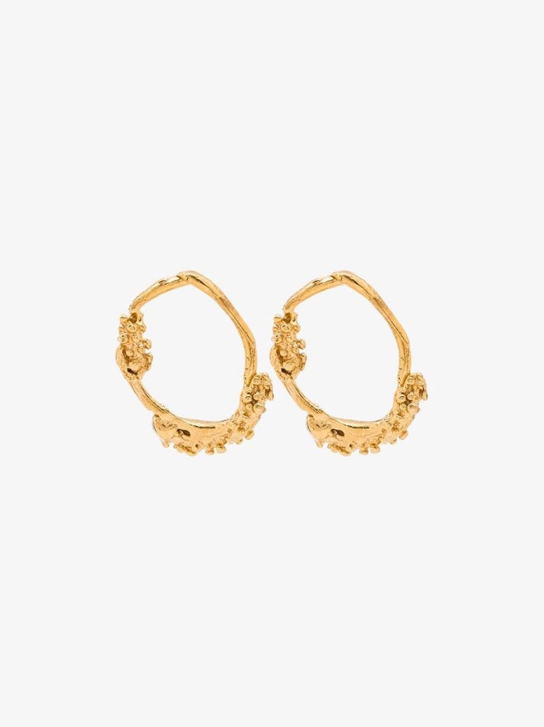 Gold-plated Unreal City Hoop Earrings
