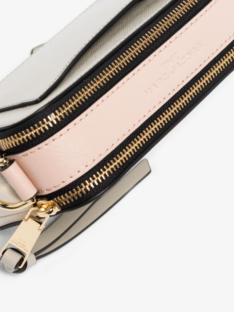 Neutral Snapshot Leather Cross Body Bag